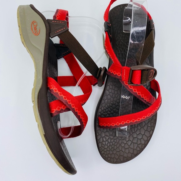 Chaco Sandal Z1 Classic Sport Red/Brown Women’s 11 - Picture 4 of 13